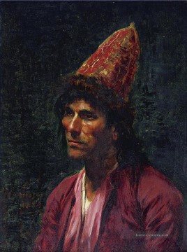  araber - Porträt eines Mannes Frederick Arthur Bridgman Araber